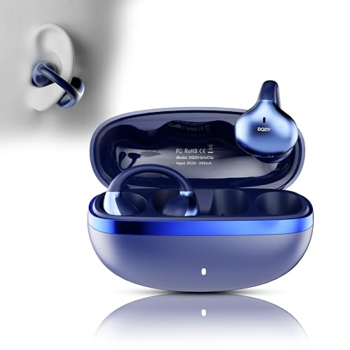DQDV AriaClip Fones de ouvido esportivos sem fio com microfone Som